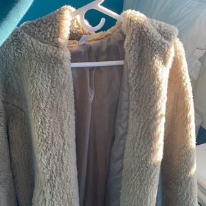 Beige/ tan  teddy coat
